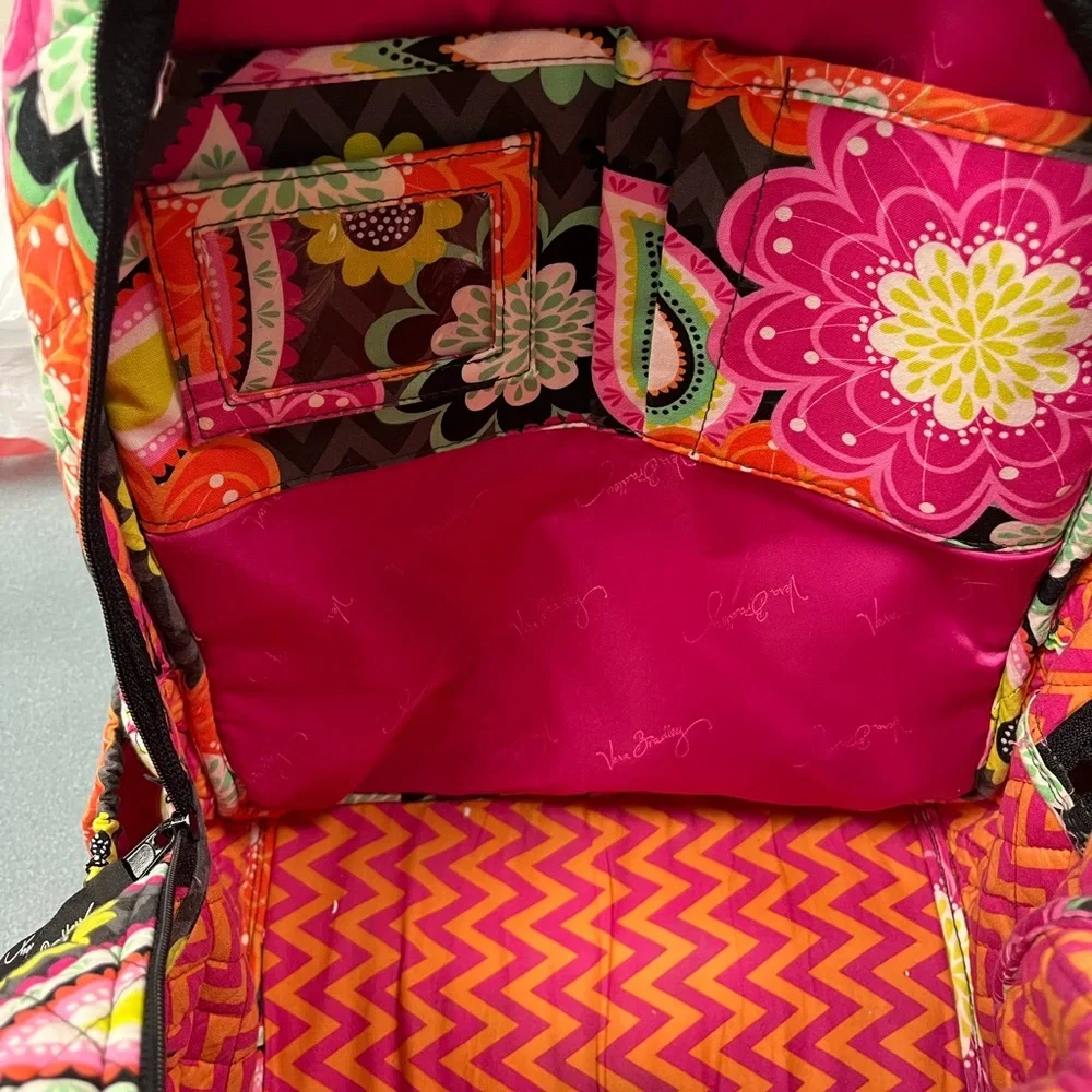 VERA BRADLEY Pink Ziggy‎ Zinnia Campus Backpack